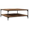 vidaXL Stolik kawowy Stare drewno 100 x 100 x 40 cm