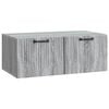 vidaXL Szafka RTV montowana na ścianie Szary Sonoma 78,5 x 41 x 30 cm
