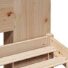 vidaXL Ł&oacute;żko z regałem, bez materaca, 200x200 cm, sosnowe
