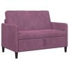 vidaXL Sofa z miejscem do przechowywania 2-osobowy Fioletowy