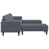 vidaXL Sofa do salonu 3 pcs Ciemnoszary