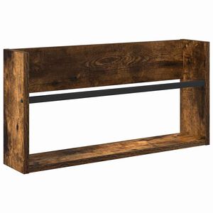 vidaXL Regał na gazety Dąb wędzony 60 x 12 x 30 cm Drewno inżynieryjne