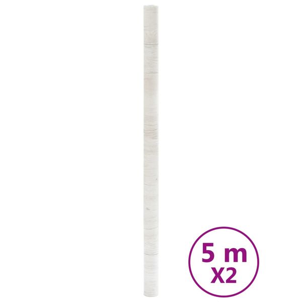 vidaXL Samoprzylepna okleina meblowa, imitacja drewna, 90x500 cm, PVC