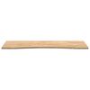 vidaXL Blat biurka, surowe, 140x60x2,5 cm, lite drewno dębowe