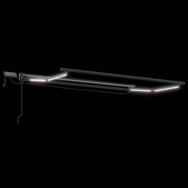 vidaXL Ręczny ramowy zewnętrzny markizowy z LED Kremowy 2,5 x 2 m