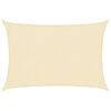 vidaXL Żagiel przeciwsłoneczny, 160 g/m&sup2;, kremowy, 2x3 m, HDPE