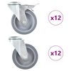 vidaXL 24 k&oacute;łka skrętne z otworem na śrubę, 100 mm