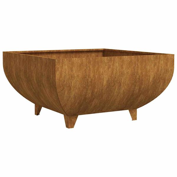 vidaXL Palenisko, 80x80x42 cm, stal kortenowska