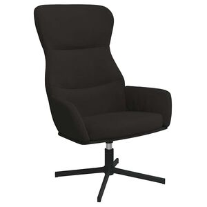 vidaXL Fotel, czarny, obity aksamitem