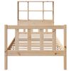 vidaXL Ł&oacute;żko z regałem, bez materaca, 90x190 cm, drewno sosnowe