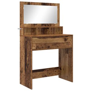 vidaXL Toaletki do sypialni Stare drewno 80 x 39,6 x 135 cm