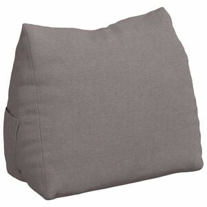 vidaXL Poduszka na plecy Ciemnoszary 45 x 20 x 35 cm tkanina