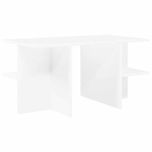 vidaXL Stolik kawowy Biały 87 x 50 x 45 cm Drewno inżynieryjne