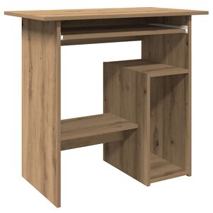 vidaXL Biurko, dąb artisan, 80x45x74 cm, materiał drewnopochodny