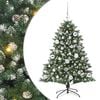 vidaXL Sztuczna choinka Zielony 120 cm PVC, plastik i stal