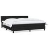 vidaXL Ł&oacute;żko typu Box Spring z materacem Czarny 200x220 cm Aksamit