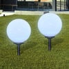 vidaXL Lampy do oświetlenia ścieżki, 2 szt, LED, 30 cm, ze szpikulcami