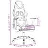vidaXL Fotel gamingowy z podnóżkiem, czarny i wino, sztuczna skóra