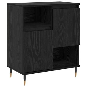 vidaXL Bufet Czarny Dąb 60 x 35 x 70 cm