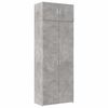 vidaXL Szafka, szarość betonu, 80x42,5x225 cm, materiał drewnopochodny