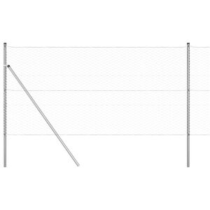 vidaXL Sześcioramienna podstawa ogrodzenia 25 x 1,2 m Stal ocynkowana