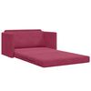 vidaXL Sofa Bed 110cm Czerwone wino Aksamit