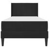 vidaXL Ramka ł&oacute;żka z materacem Czarny 80 x 200 cm Aksamit