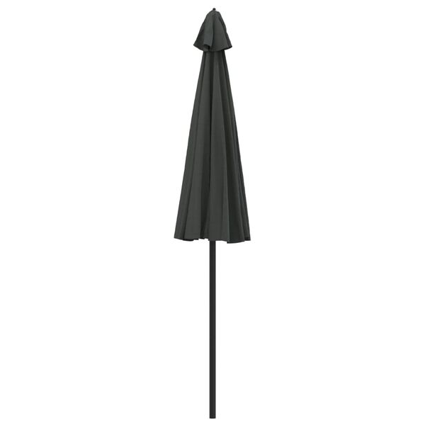 vidaXL Parasol ogrodowy na słupku aluminiowym, 270 cm, antracytowy