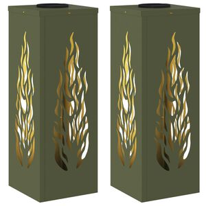 vidaXL Słoneczna LED lampa na ścieżkę 2 szt. Ciepła biel
