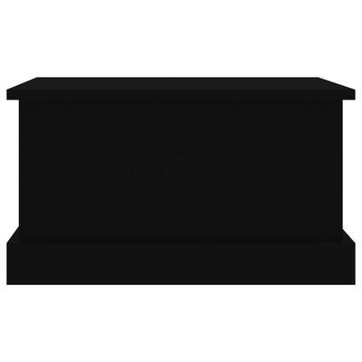 vidaXL Skrzynia, czarna, 50x30x28 cm, materiał drewnopochodny