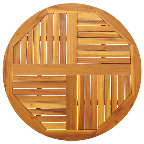 vidaXL Blat do stolika, Ø90x2,2 cm, okrągły, lite drewno akacjowe