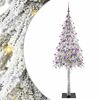vidaXL Choinka z 300 diodami LED z podstawą Biały 180 cm PE i stal
