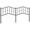 vidaXL Metalowe wymienne wezgłowie, czarne, 200 cm