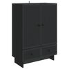 vidaXL Bufet Czarny 66 x 34,5 x 95 cm Drewno inżynieryjne