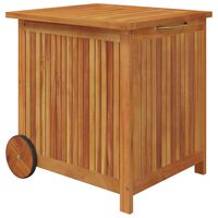 vidaXL Ogrodowy pojemnik na kółkach, 60x50x58 cm, lite drewno akacjowe