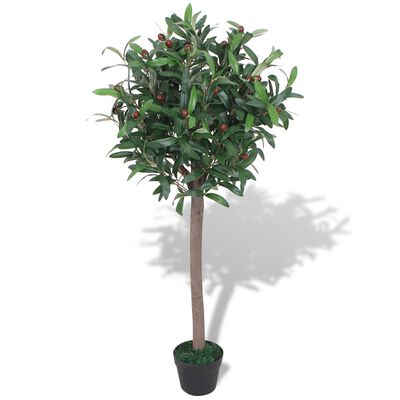 vidaXL Sztuczne drzewko laurowe z doniczką, 120 cm, zielone