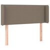 vidaXL Zagł&oacute;wek uszak, taupe, 93x16x78/88 cm, tkanina
