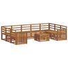 vidaXL Zestawy sof 10 pcs Naturalny Lite Drewno Akacji