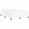 vidaXL Ramka ł&oacute;żka z materacem Biały 140 x 190 cm tkanina