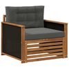 vidaXL Środkowa sofa ogrodowa naturalny
