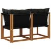 vidaXL Modułowa sofa na zewnątrz z poduszką 2 Sztuka Naturalny