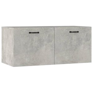 vidaXL Szafka wisząca, szarość betonu, 80x36,5x35 cm