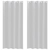 vidaXL Firany Voile 2 pcs Jasnoszary 225 x 140 cm Poliester