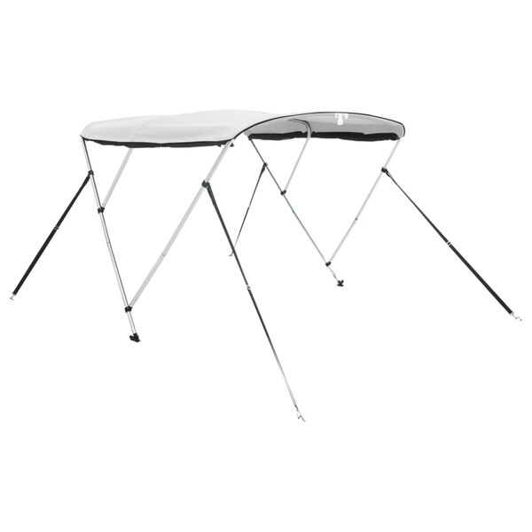 vidaXL Bimini z siatkowymi ściankami, 3 pałąki, 183x(137-152)x137 cm