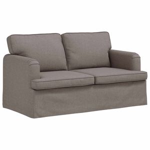 vidaXL Sofa Ciemnoszary 144 x 80 x 85 cm tkanina