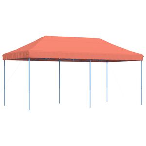 vidaXL Składany namiot imprezowy typu pop-up, terakota, 580x292x315 cm
