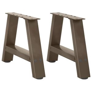 vidaXL Nogi do stolika kawowego w kształcie litery A 2 szt. 30x(30-31) cm Stal