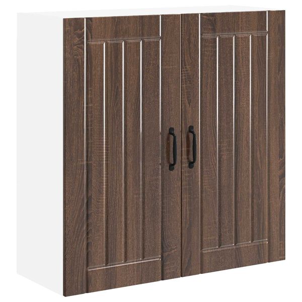 vidaXL Szafka kuchenna Lucca Brązowy dąb 80 x 31 x 80 cm