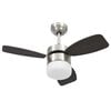 vidaXL Wentylator sufitowy z lampą i pilotem, 76 cm, ciemnobrązowy