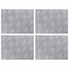 vidaXL Stopień 4 szt. 40 x 30 cm Srebrny Aluminium Prostokątny
